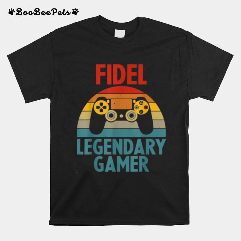 Fidel Name Personalized Gaming Geek Birthday T-Shirt