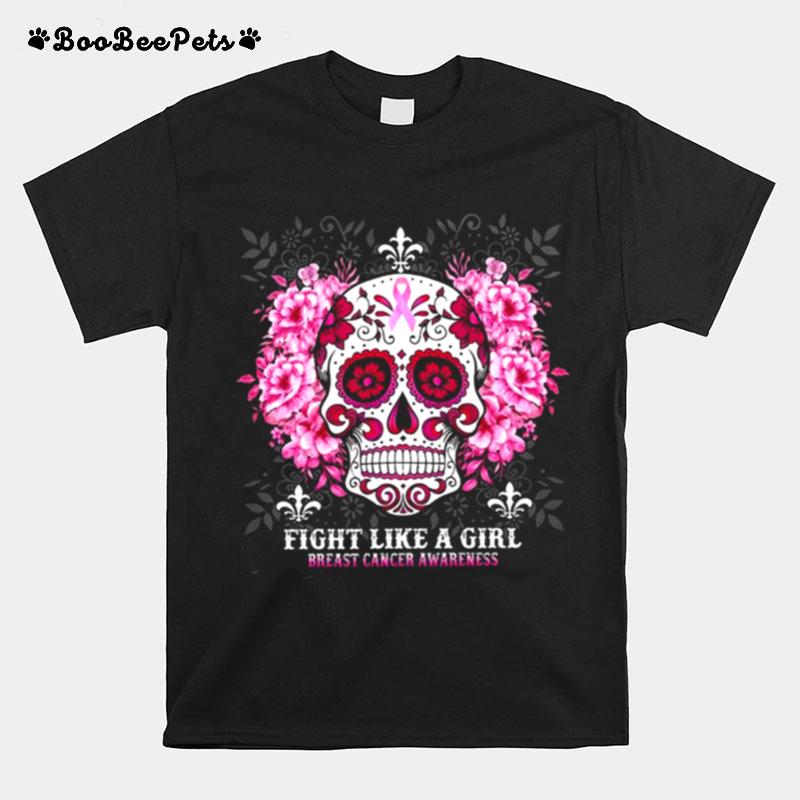 Fight Like A Girl Breast Cancer Awareness T-Shirt