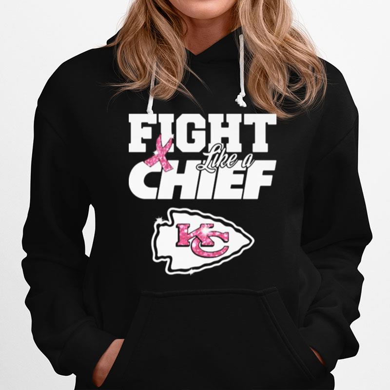 Fight Like A Kansas City Chiefs Breast Cancer Awareness Hoodie