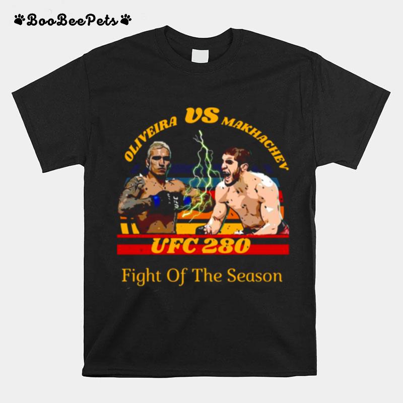 Fight Of The Season Charles Oliveira Vs Islam Makhachev T-Shirt