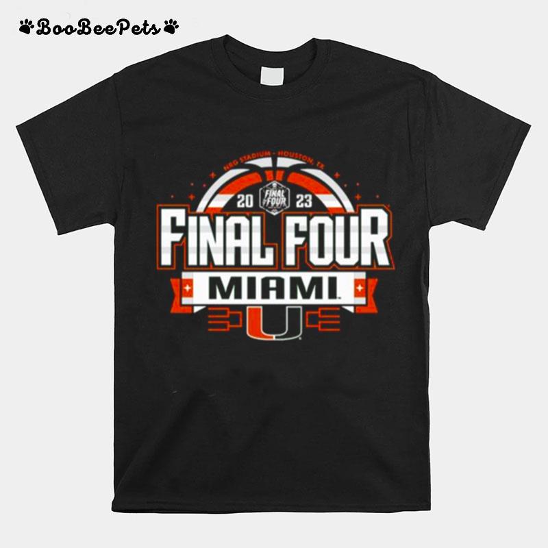 Final Four 2023 Miami Hurricanes Mens Basketball T-Shirt