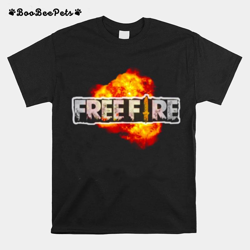 Fire Logo Graphic Garena Free Fire T-Shirt