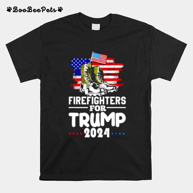 Firefighters For Trump 2024 T-Shirt