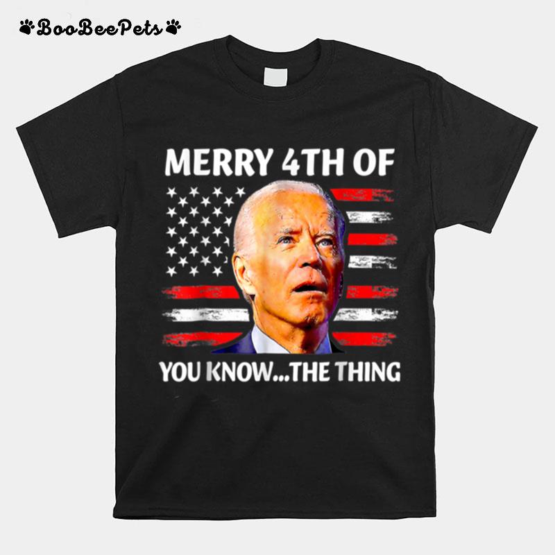 Fireworks Merica Biden Uh Confused Merry Happy 4Th Of You T B0B519B9Ms T-Shirt
