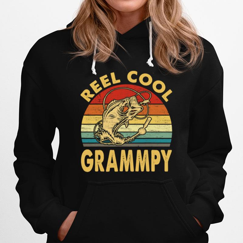 Fishing Reel Cool Grandpa Vintage Hoodie