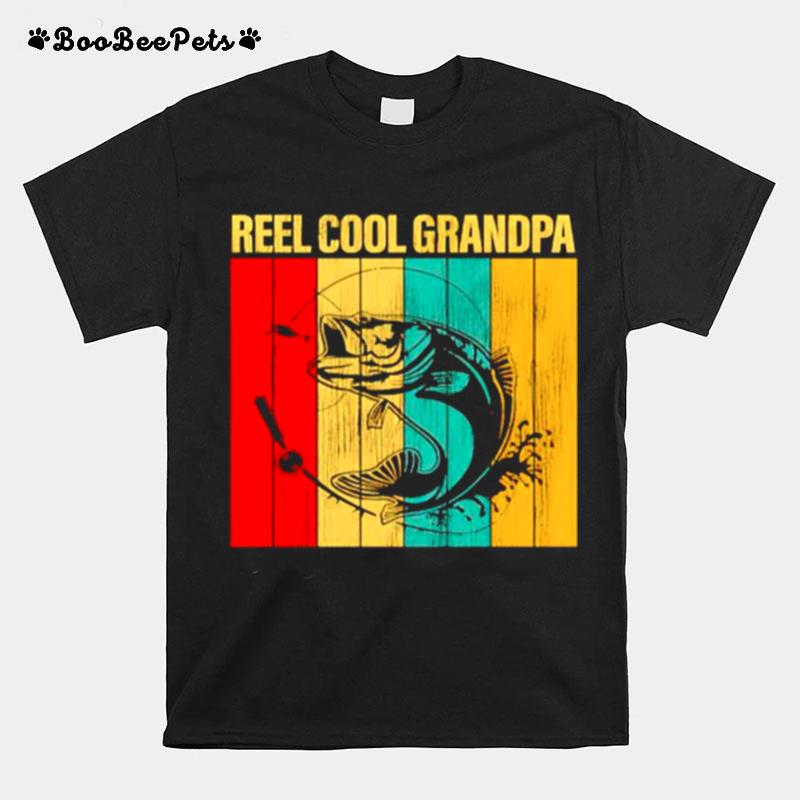 Fishing Reel Cool Grandpa T-Shirt