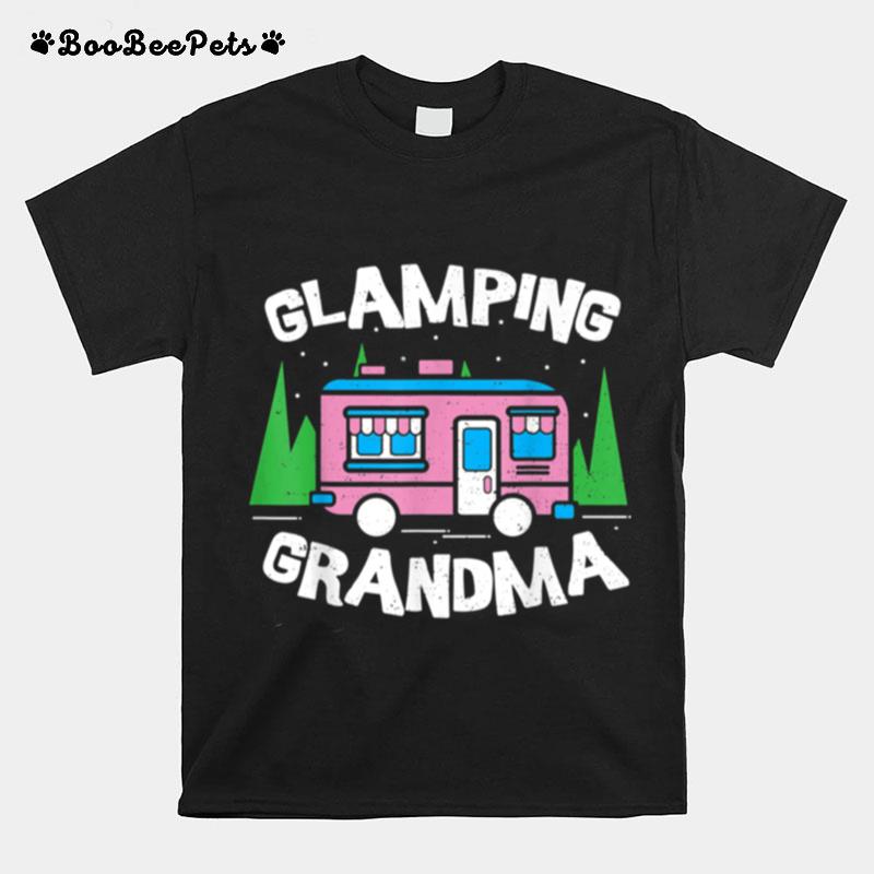 Flamingo Glamping Grandma Oma T-Shirt