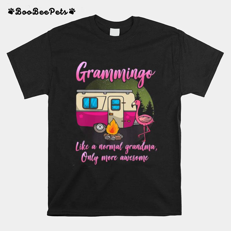 Flamingo Grammingo Like A Grandma Only More Awesome T-Shirt
