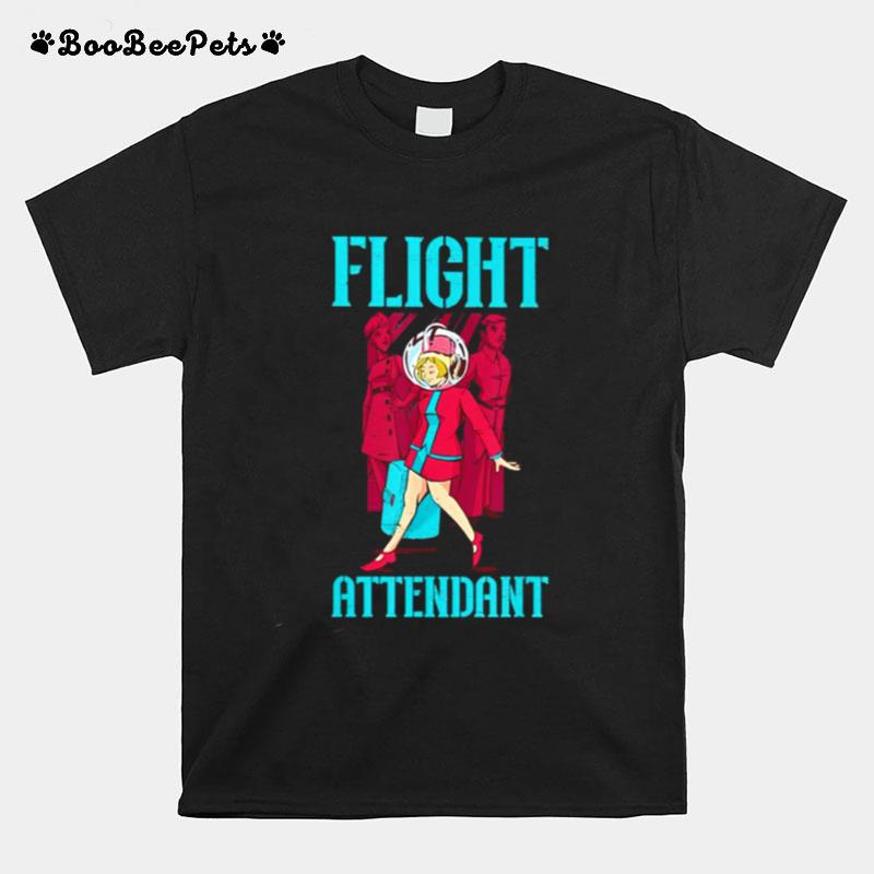 Flight Attendant Airlines Airplane Stewardess T-Shirt