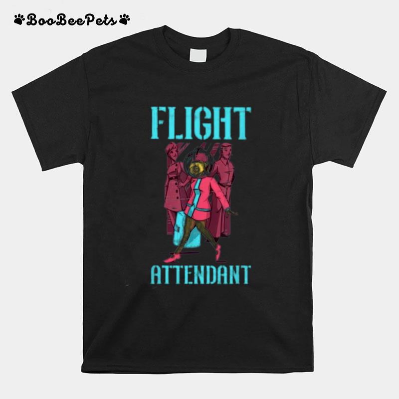 Flight Attendant Airlines Airplane T-Shirt