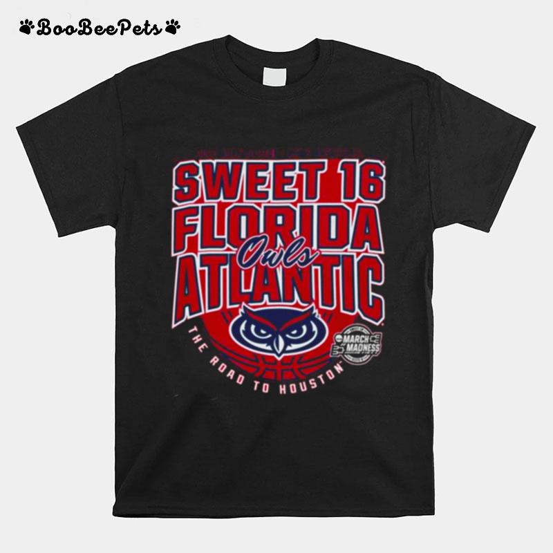 Florida Atlantic Owls Sweet 16 2023 Ncaa Division I Mens Basketball New York D I M T-Shirt