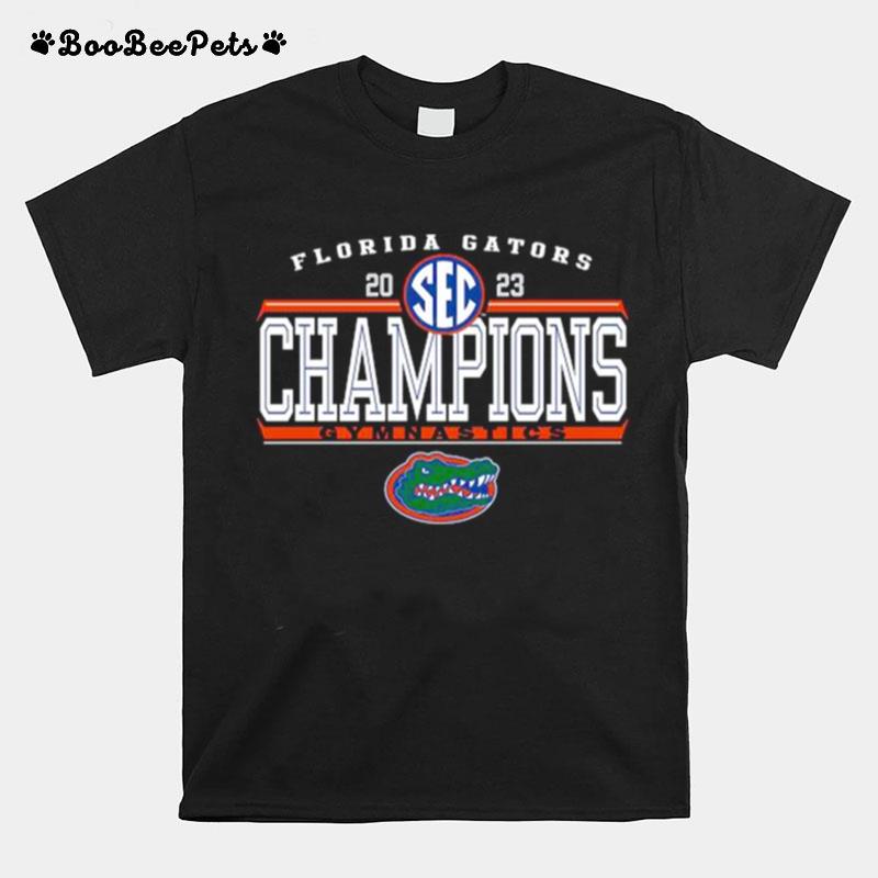 Florida Gators 2023 Sec Gymnastics Regular Season Champions Locker Room T-Shirt