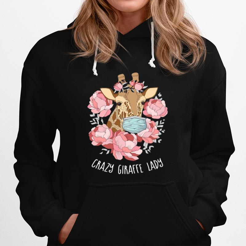 Flower Masks Crazy Giraffe Lady Hoodie