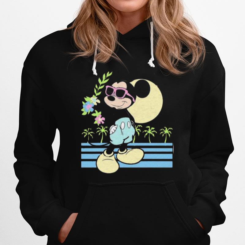 Flowers Mickey Travel Hoodie