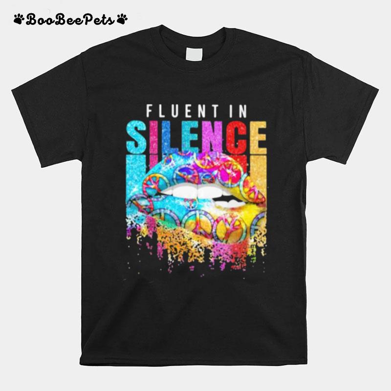 Fluentin Silence Lips Hippie T-Shirt