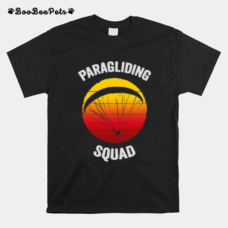 Flying Parachute Paragliding Squad Vintage T-Shirt
