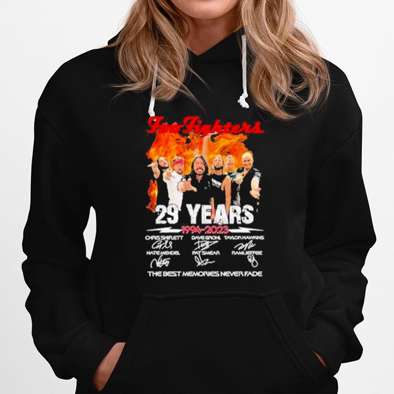 Foo Fighters 29 Years 1994 %E2%80%93 2023 Thank You For The Memories Hoodie