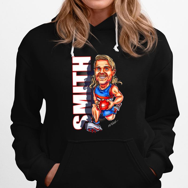 Football Player Bailey Smith Cartoon Western Bulldogs Hoodie