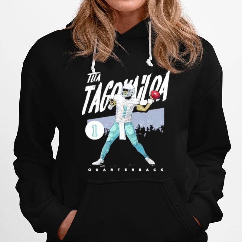 Football Quarterback Tua Tagovailoa Miami Dolphins Hoodie