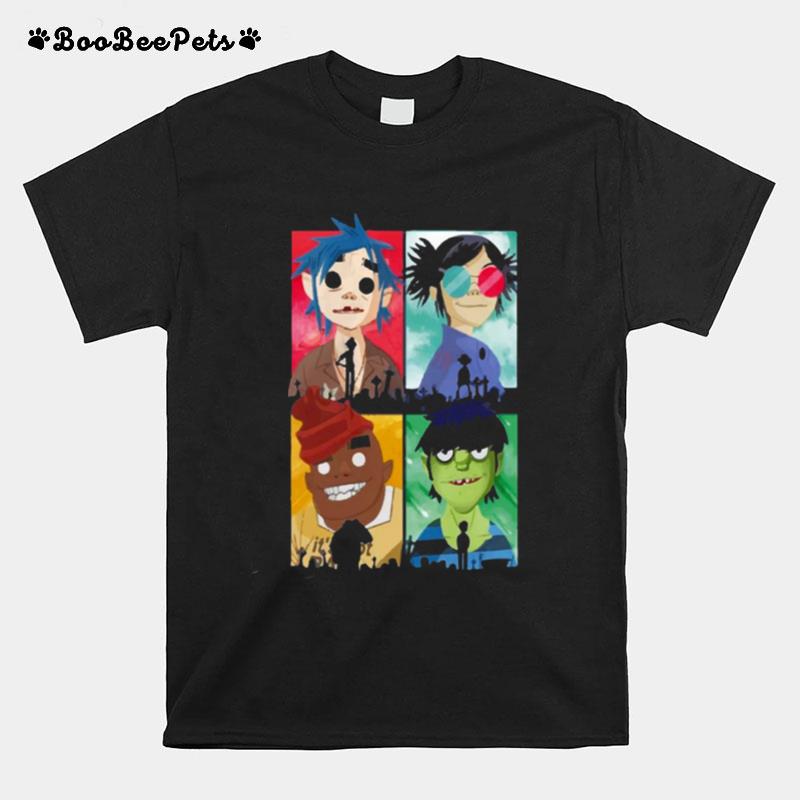 Four Members Of Family Gorillaz T-Shirt