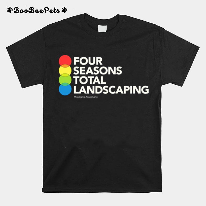 Four Seasons Total Landscaping Circles Creative Cool T-Shirt