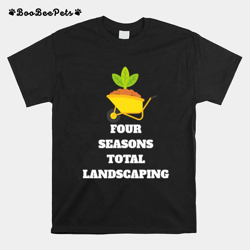 Four Seasons Total Landscaping One Wheel Trolley T-Shirt