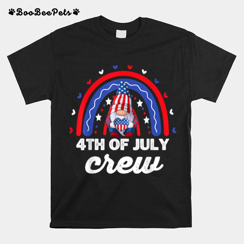 Fourth 4Th Of July Crew Gnome Matching Family Squad Group T B0B4Zndm6H T-Shirt