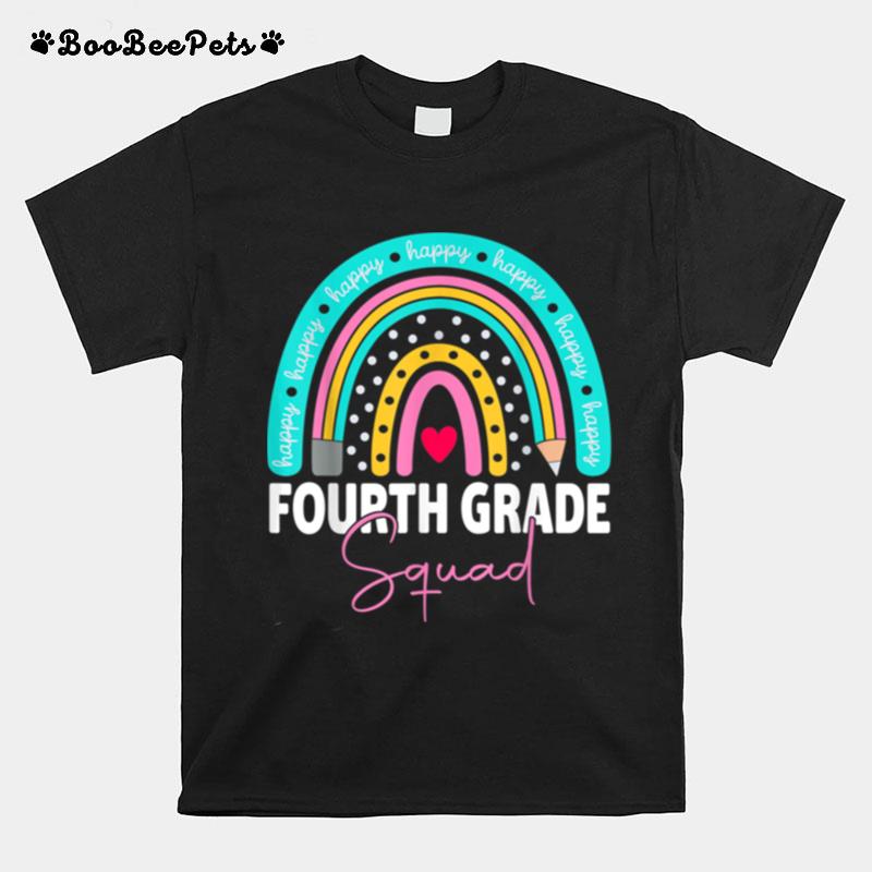 Fourth Grade Rainbow Girls Boys Teacher Team 4Th Grade Squad T B0B4Zf5Zx4 T-Shirt