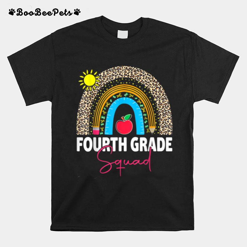 Fourth Grade Rainbow Girls Boys Teacher Team 4Th Grade Squad T B0B4Zh928N T-Shirt