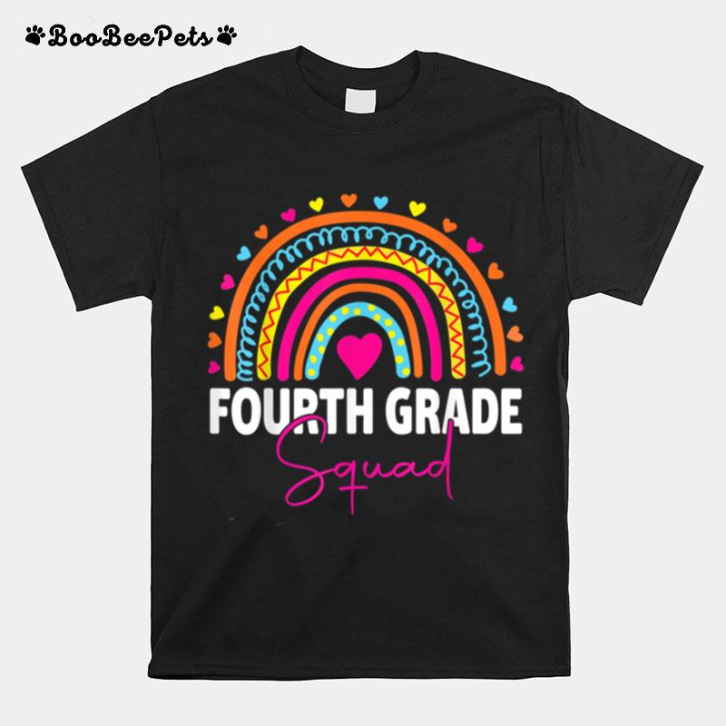 Fourth Grade Rainbow Girls Boys Teacher Team 4Th Grade Squad T B0B4Znmmvk T-Shirt