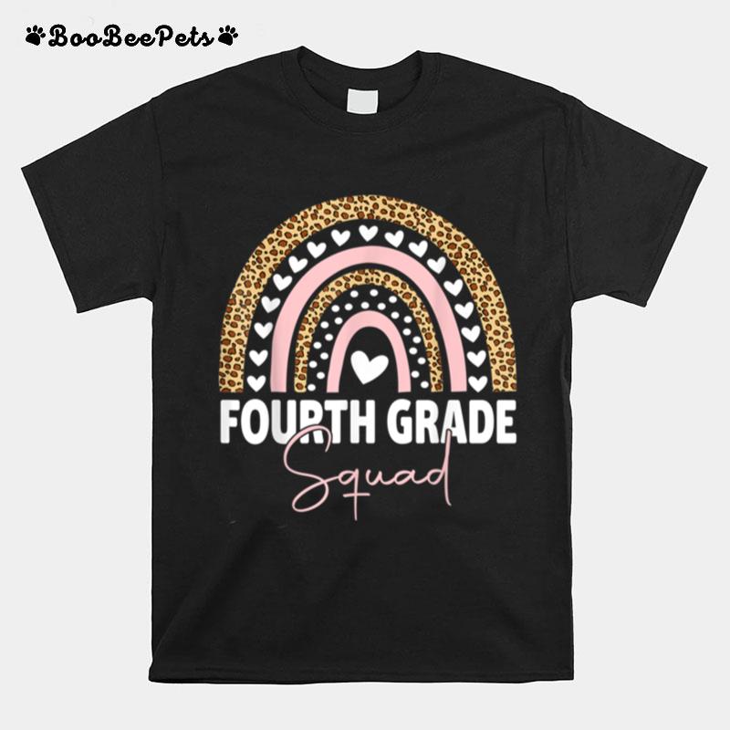 Fourth Grade Rainbow Girls Boys Teacher Team 4Th Grade Squad T B0B4Zqpzdr T-Shirt