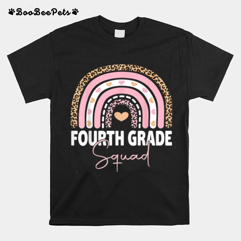 Fourth Grade Rainbow Girls Boys Teacher Team 4Th Grade Squad T B0B4Zx7Dbm T-Shirt