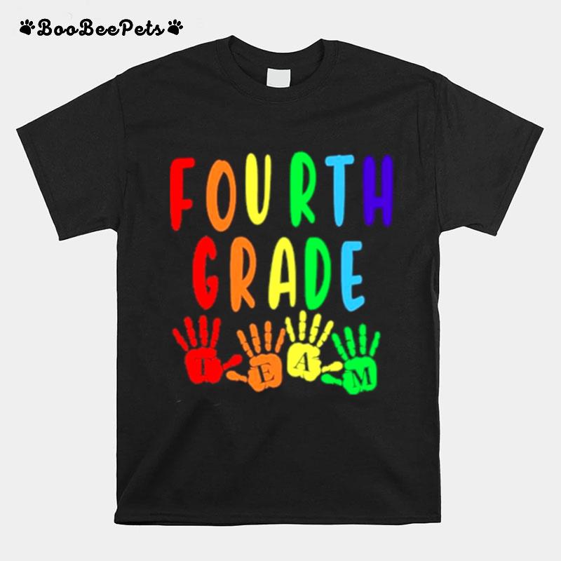 Fourth Grade Team Hand Sign Language T-Shirt