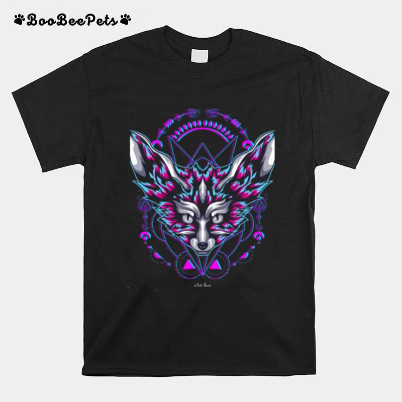 Fox Glitch Pop Art T-Shirt