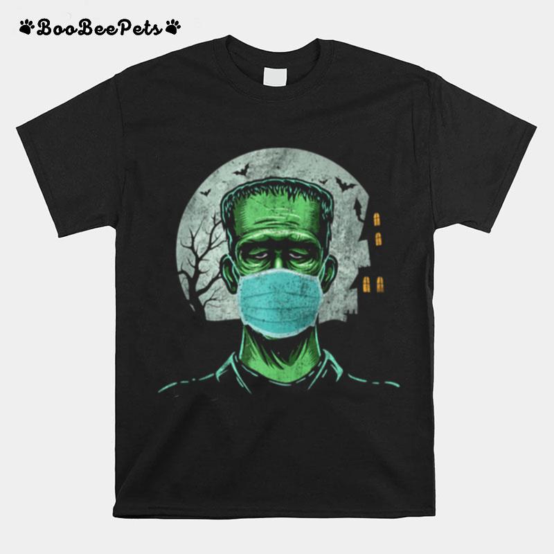 Frankenstein Wearing Mask T-Shirt