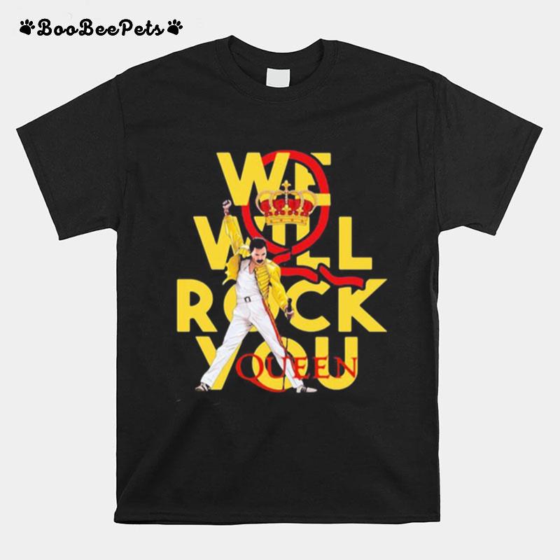 Freddie Mercury We Will Rock You Queen T-Shirt