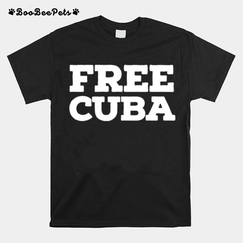 Free Cuba Caravana A Washington De Cubanos T-Shirt