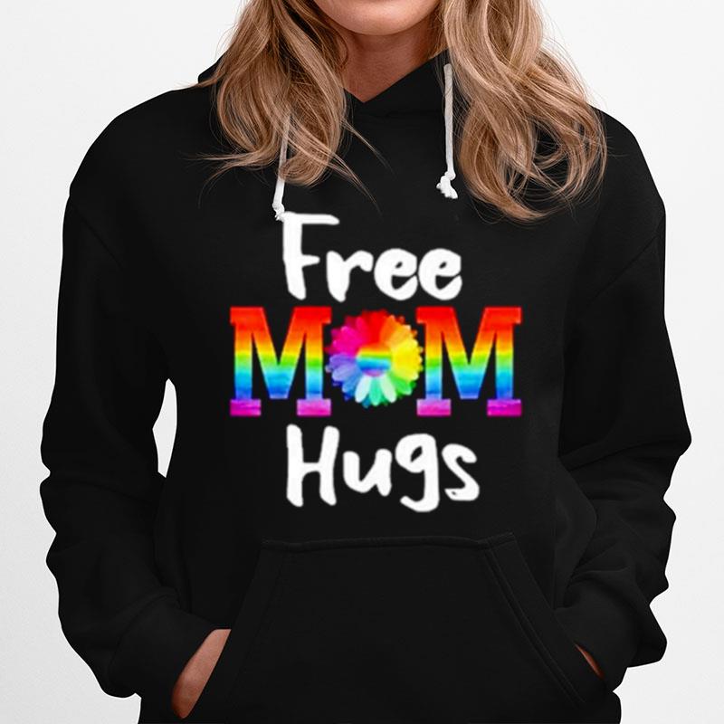 Free Mom Hugs Lgbt Flower Hoodie