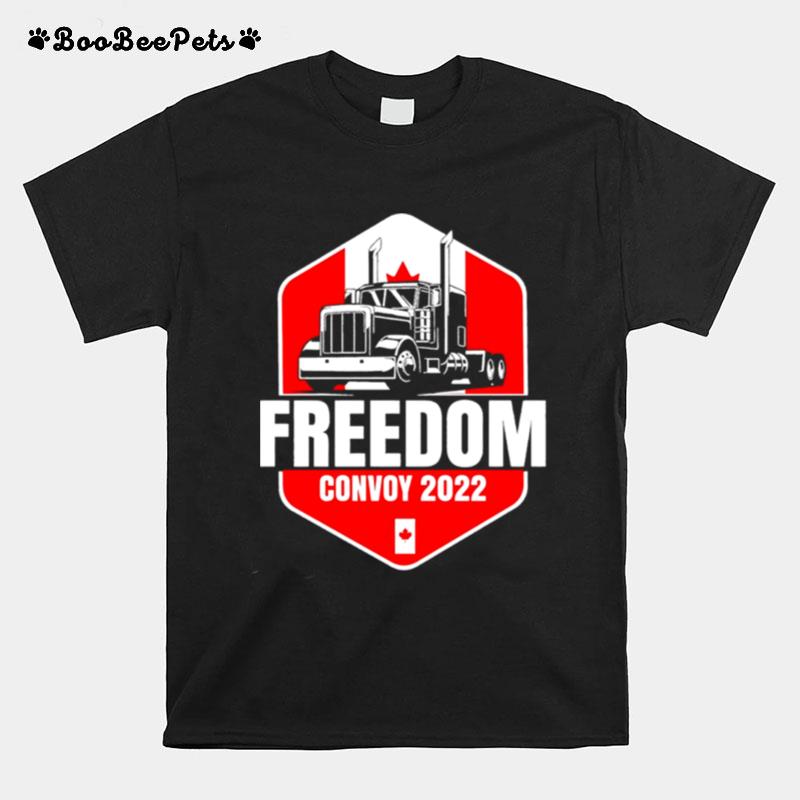 Freedom Convoy 2022 Support Truckers Trudeau Sucks T-Shirt