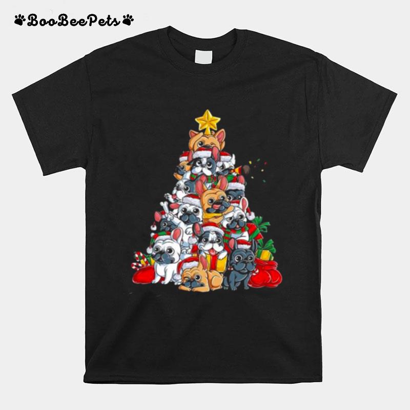 French Bulldog 2022 Merry Christmas Tree Sweater T-Shirt