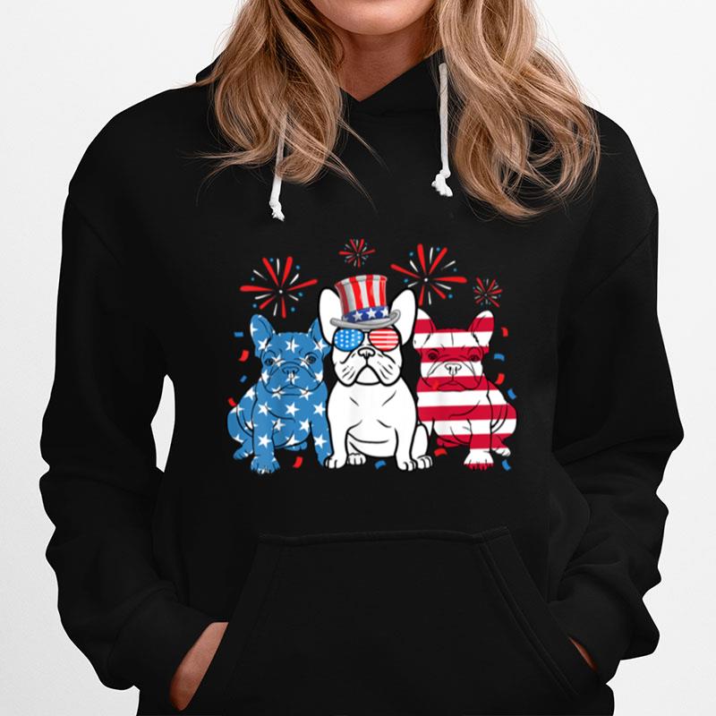 French Bulldog 4Th Of July American Flag Funny Dog Lover T B09Znws6Sm Hoodie