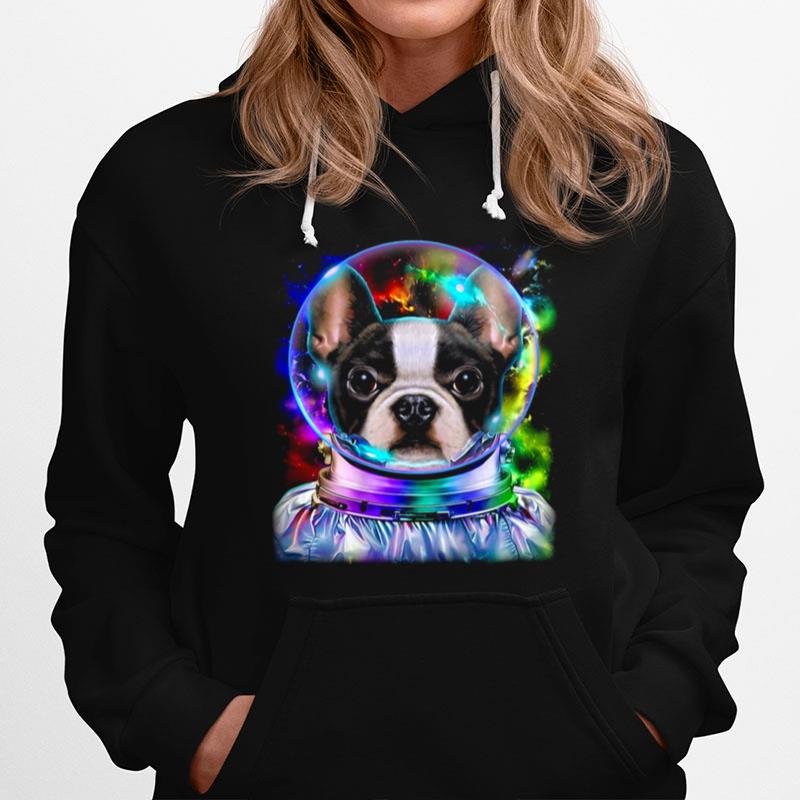 French Bulldog As Astronaut Exploring Space And Galaxy Hoodie