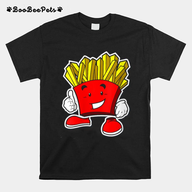 French Fry Cartoon Thumbs Up T-Shirt