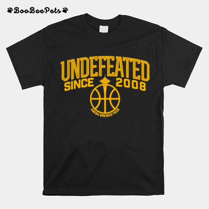 Fresh Brewed Tees Undefeated Since 2008 T-Shirt