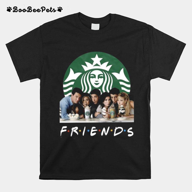 Friends Character Starbucks Coffee T-Shirt