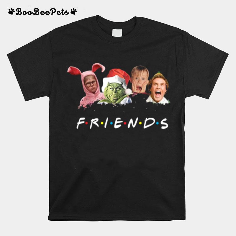 Friends Grinch Elf Kevin Ralphies Bunny Michael Scott Christmas T-Shirt