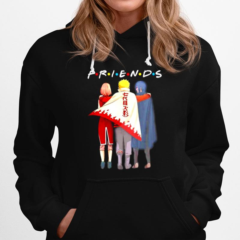 Friends Naruto Sasuke And Haruno Sakura Hoodie