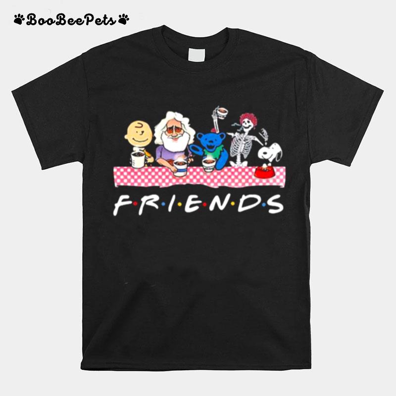 Friends Skull Grateful Dead Peanuts T-Shirt