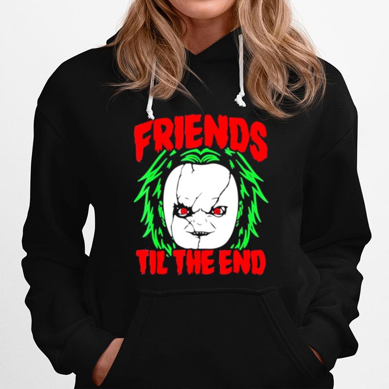 Friends Till The End Lazy Halloween Costume Horror Movie Hoodie
