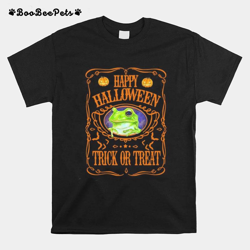 Frog Happy Halloween Trick Or Treat T-Shirt